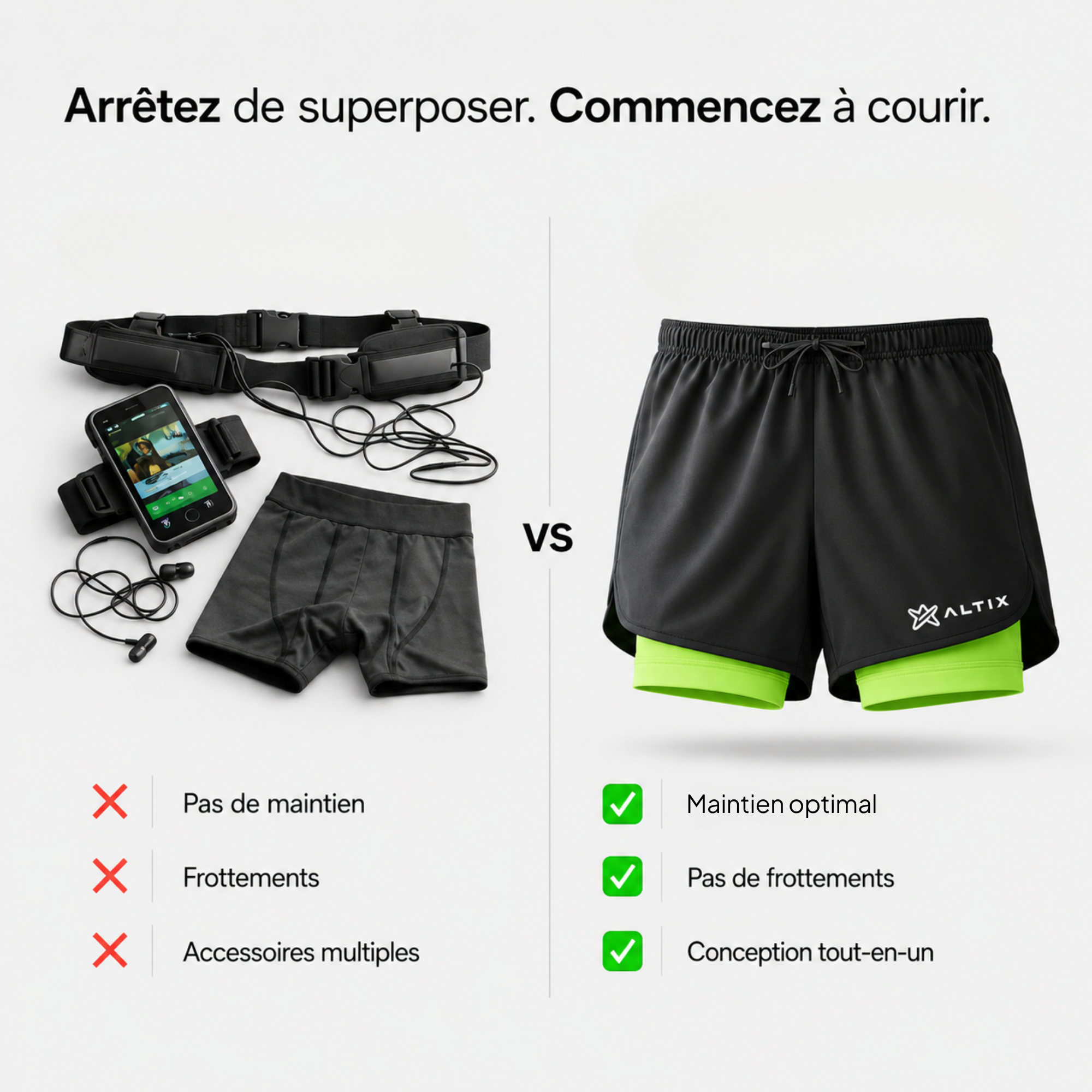 Short de course 4-en-1 ALTIX™