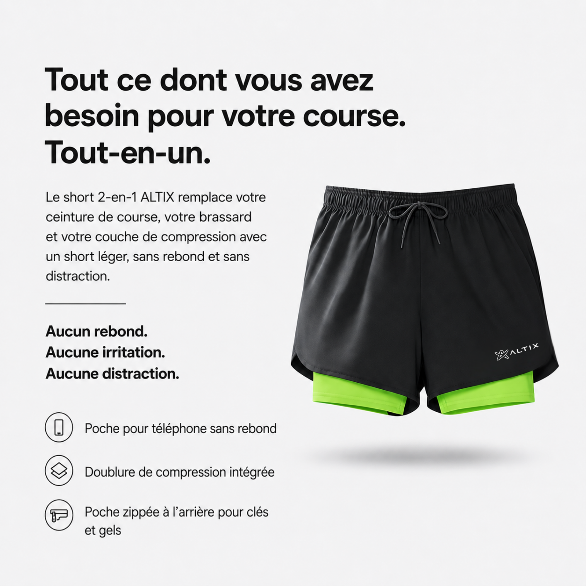 Short de course 4-en-1 ALTIX™